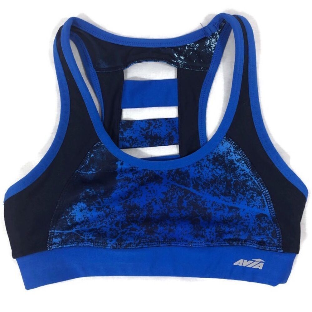 Avia Blue Sports Bra with Cages‎ Back Size XS